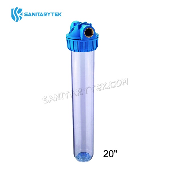 20 in. clear water filter housing