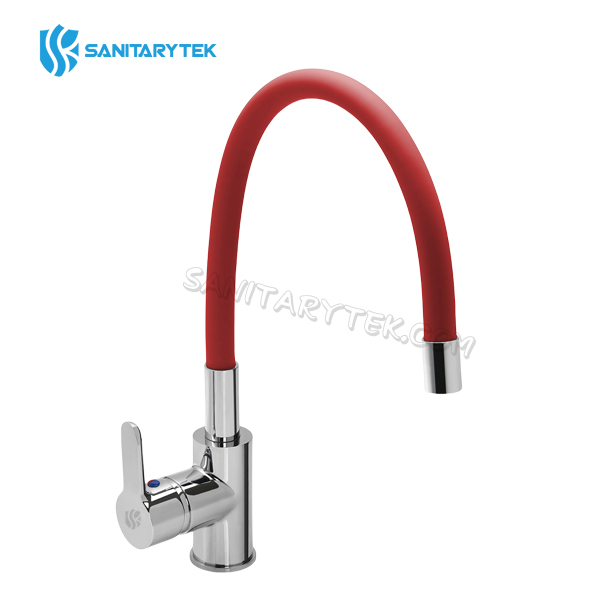 kitchen faucet red