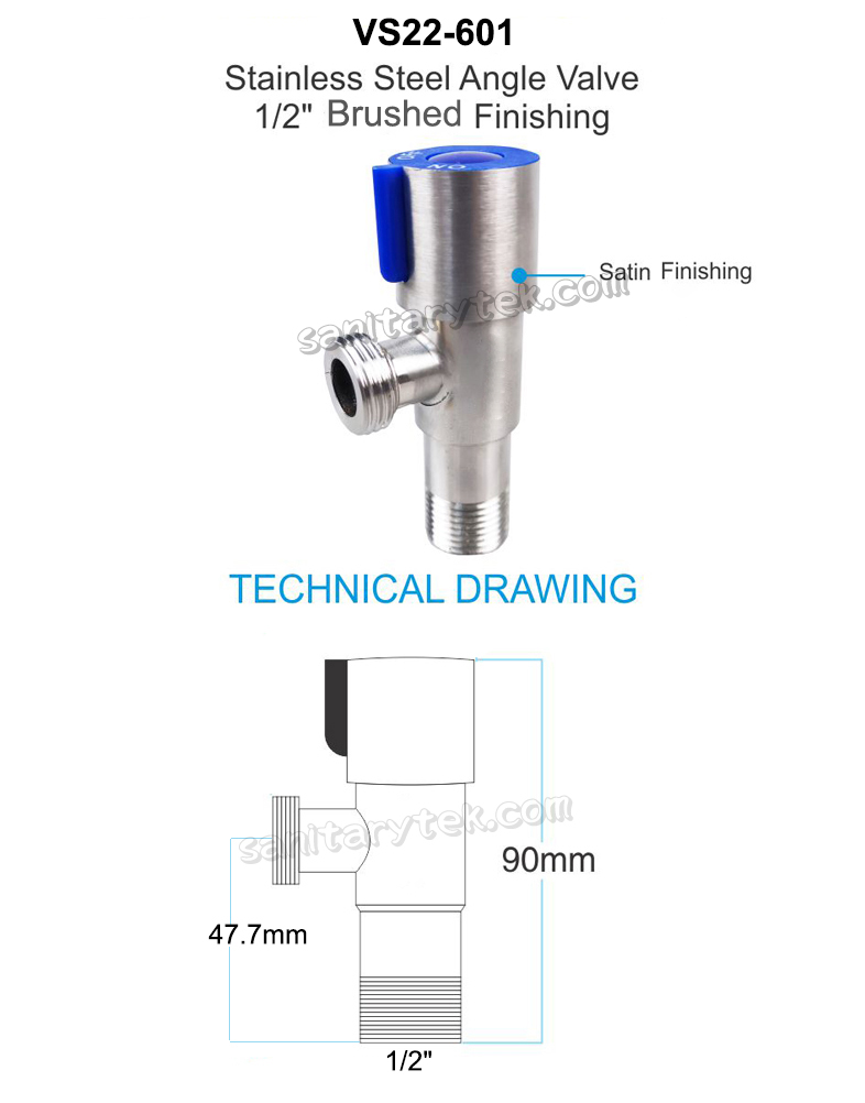 stainless steel angle valve