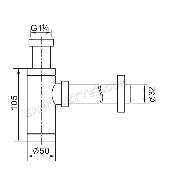 Bottle Basin Siphon