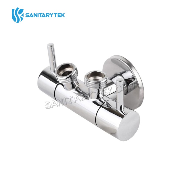 Two Handle Angle Valve for Shattaf and Toilet