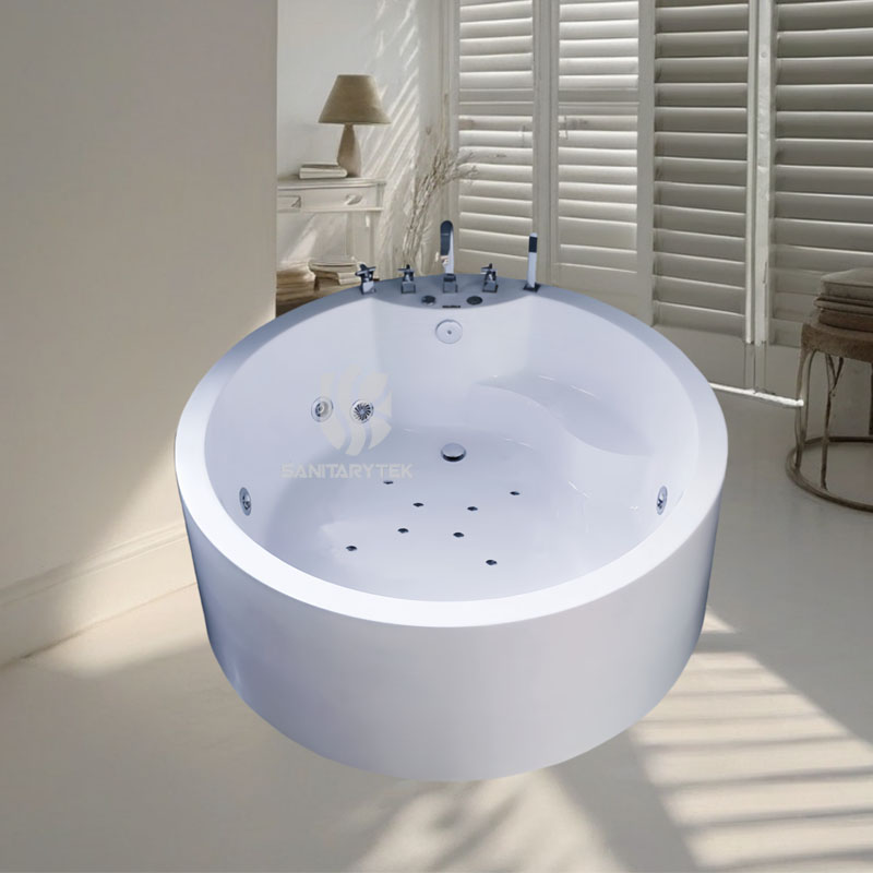 Round Acrylic Massage Bathtub