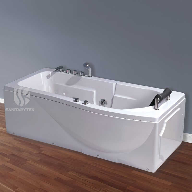 Rectangular Whirlpool Bathtub