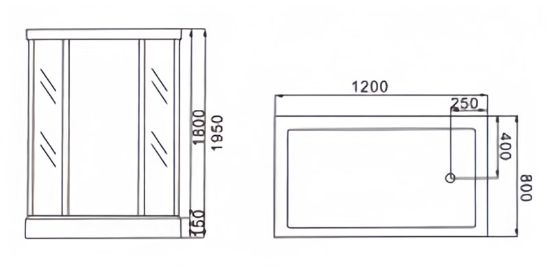 Rectangular Shower Enclosure