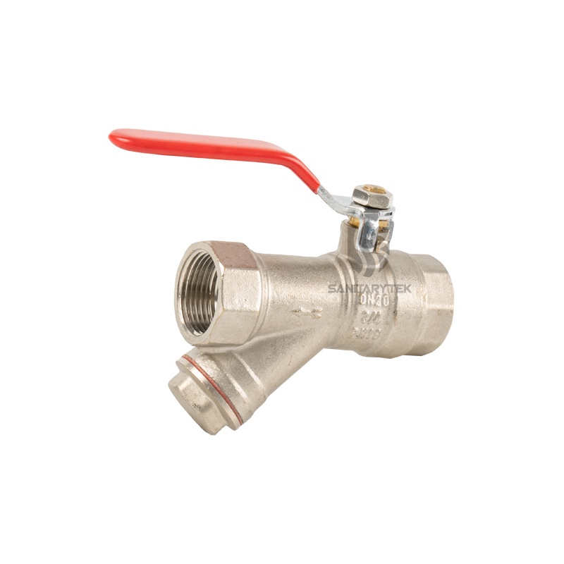 Y Type Brass Strainer Filter Ball Valve