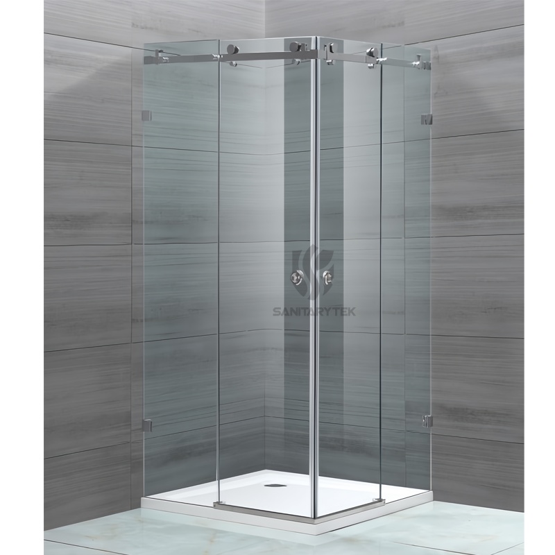 Frameless Corner Entry Shower Enclosure