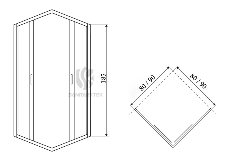 quadrant shower enclosure