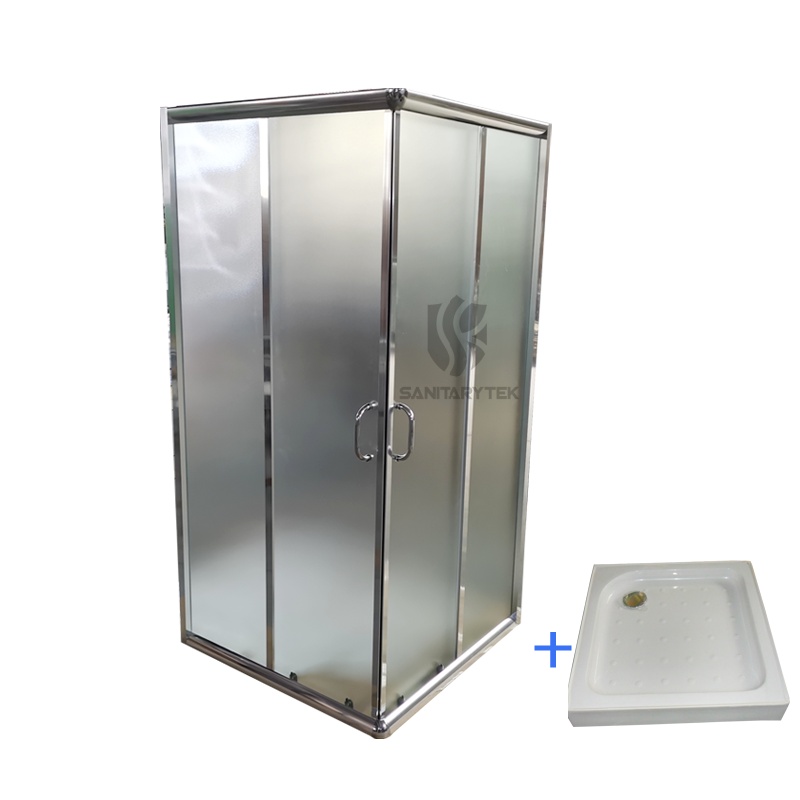 rounded shower enclosure