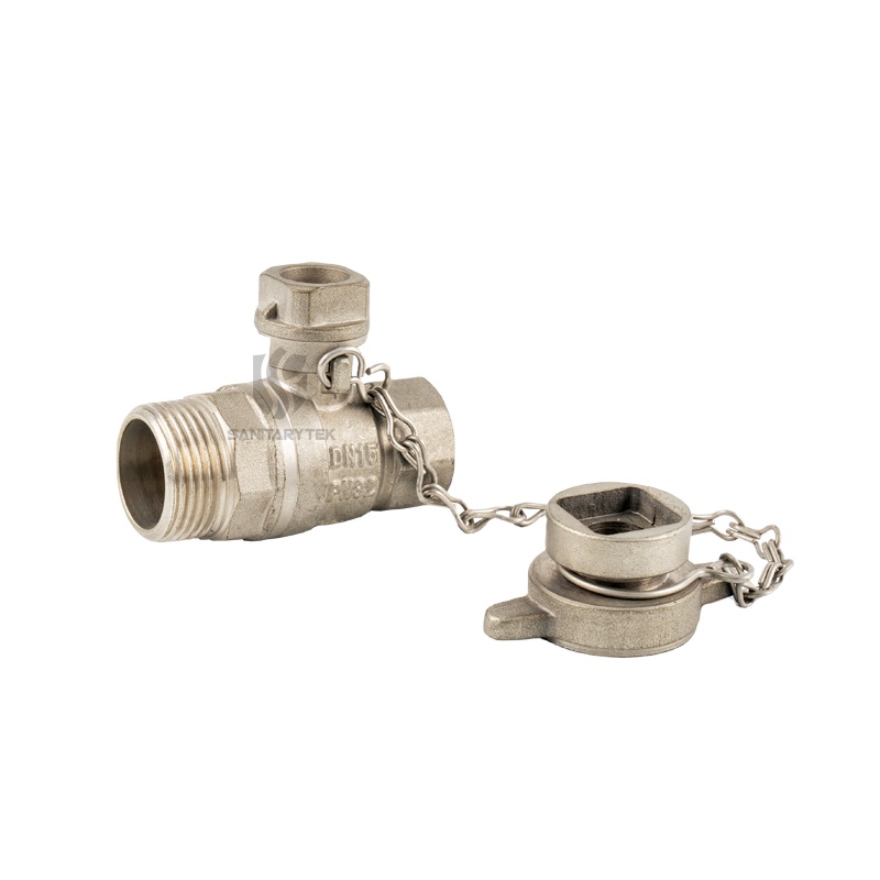 Boiler drain ball valve