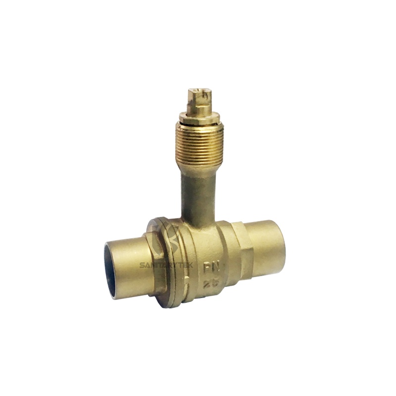 long-neck solder ball valve