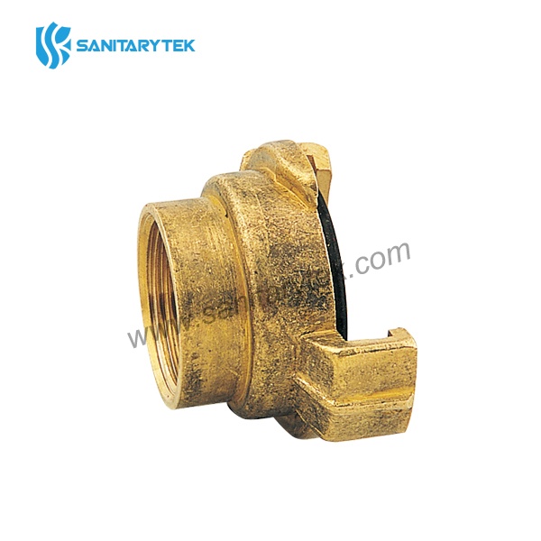 Claw coupling for water, female thread, brass