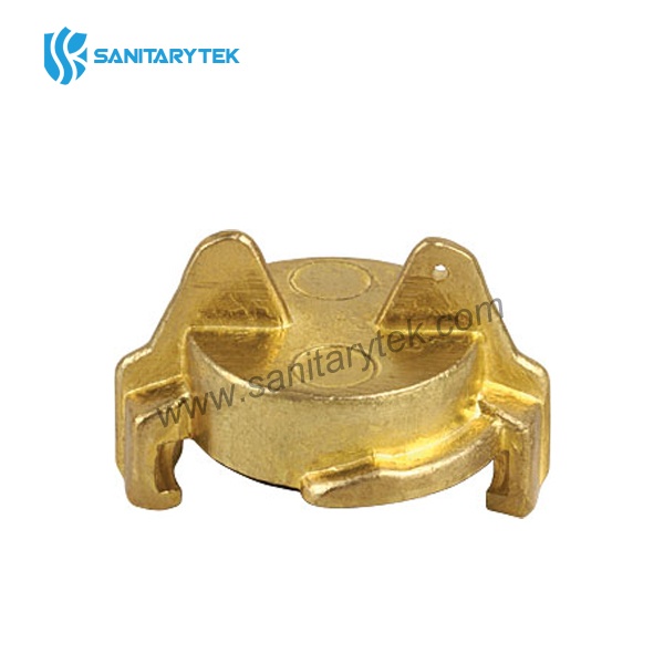 Claw coupling end cap for water, brass