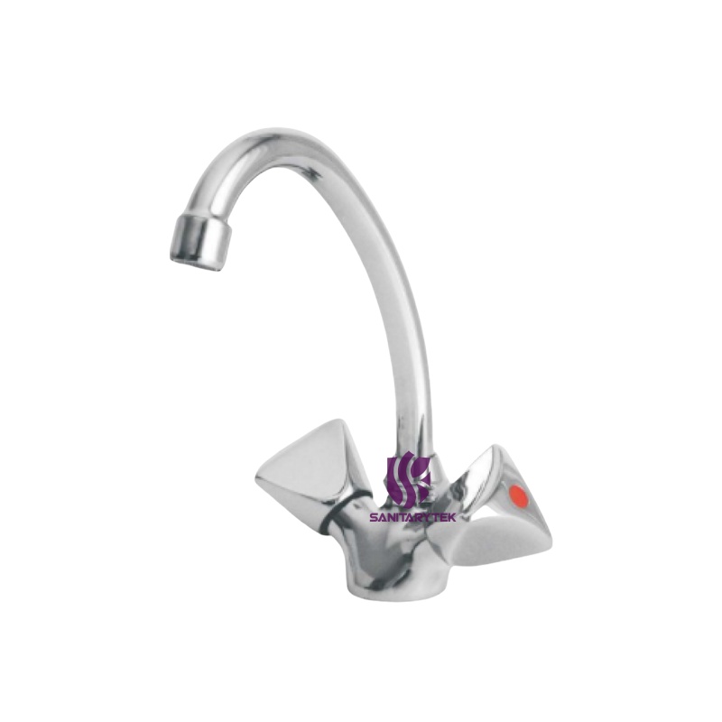 Standing sink mixer