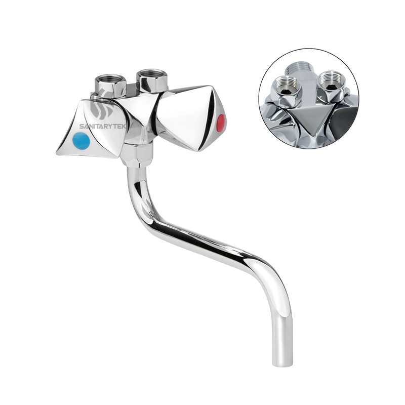 Wall mounted Basin/Sink mixer for low-pressure water heater