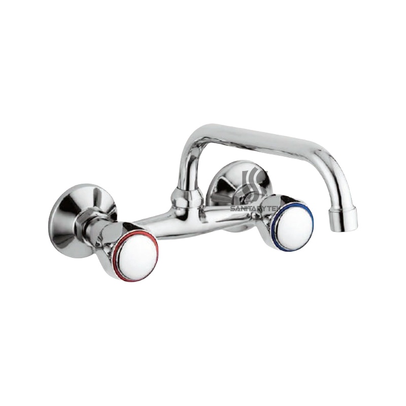 Wall mounted sink mixer