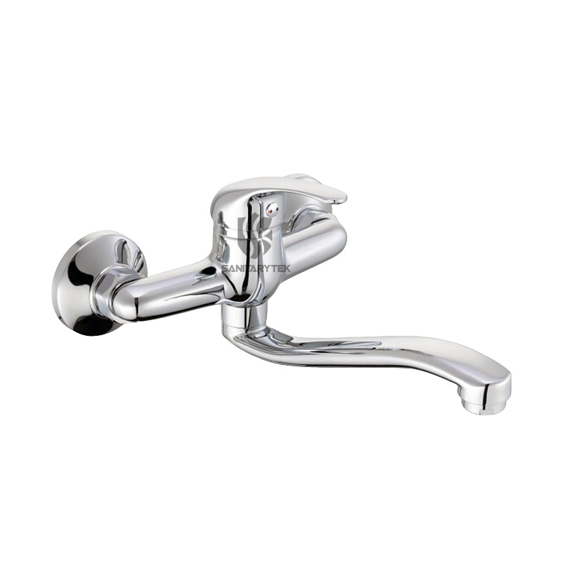 Single lever wall mounted mixer