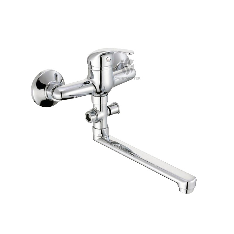 Single lever wall mounted mixer