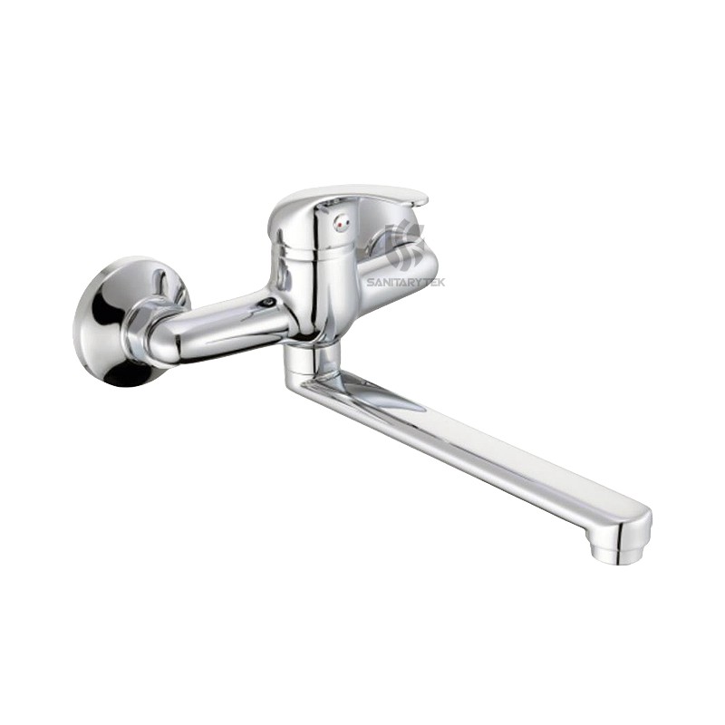 Single lever wall mounted mixer