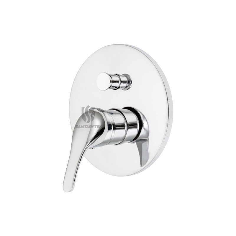 Contemporary Built-In Bath Shower Diverter