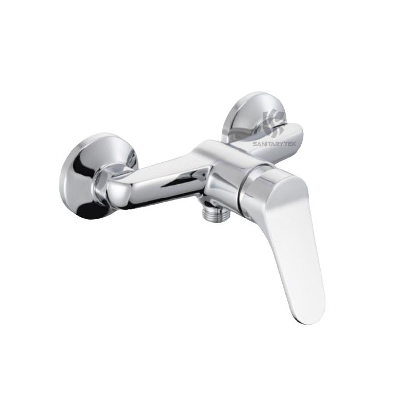 Wall single lever shower faucet