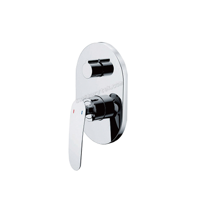 Built-in-shower lever mixer