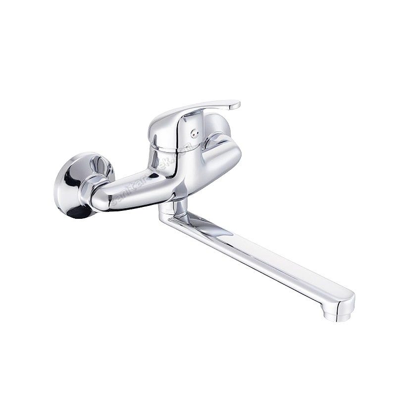 Single lever sink mixer with swivel spout