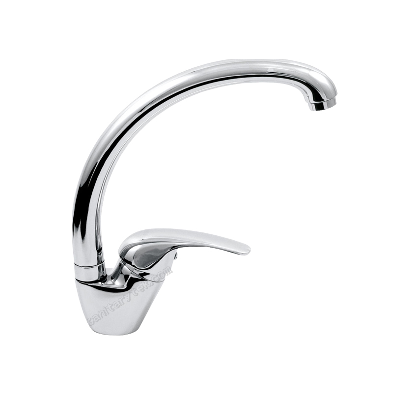 Sink mixer with high spout