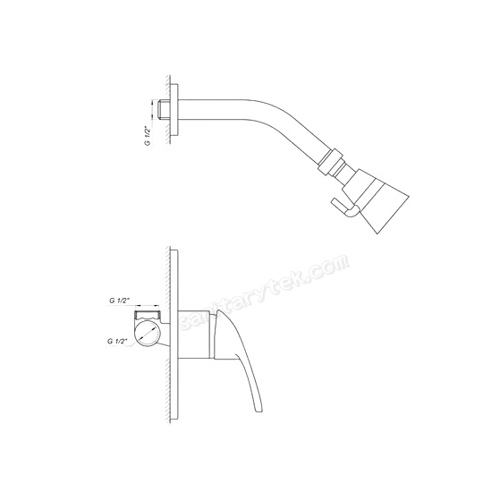 Concealed Shower Mixer Set