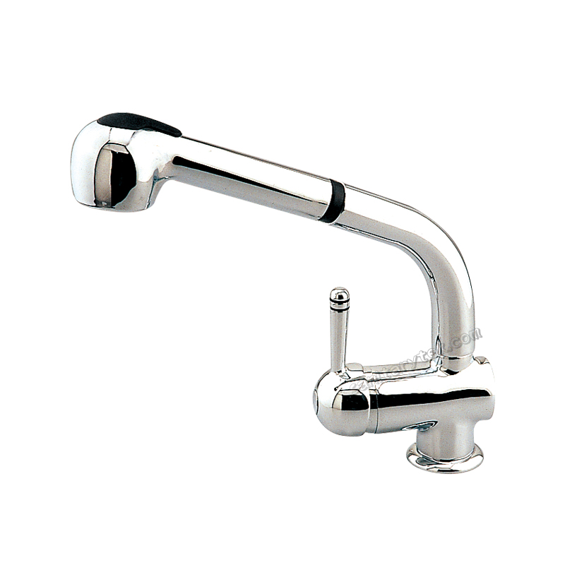 Sink mixer swivel spout with pull-out hand shower