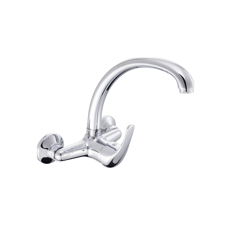 Wall mounted single-lever sink mixer