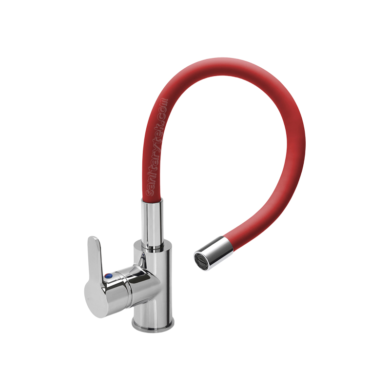 kitchen faucet red