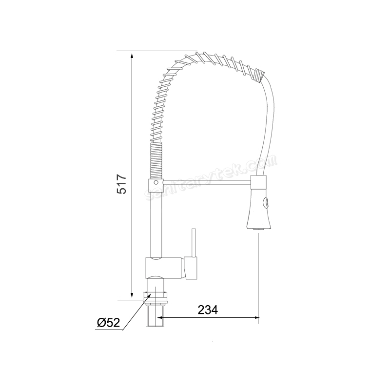 kitchen mixer single lever