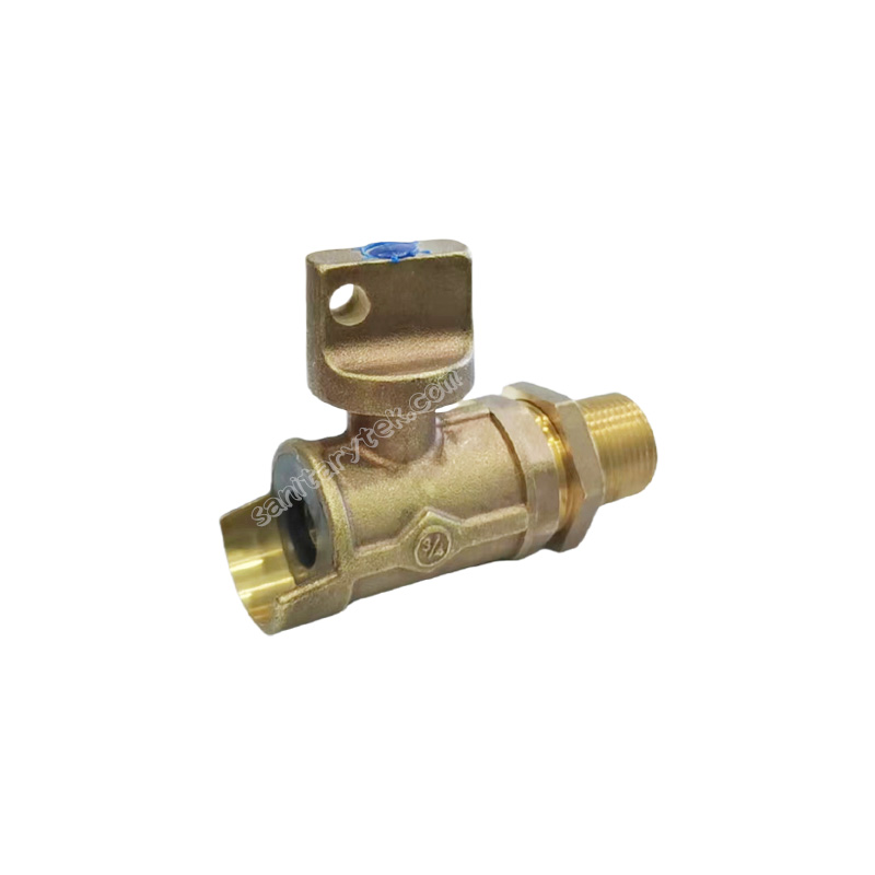 Bronze water meter ball valve