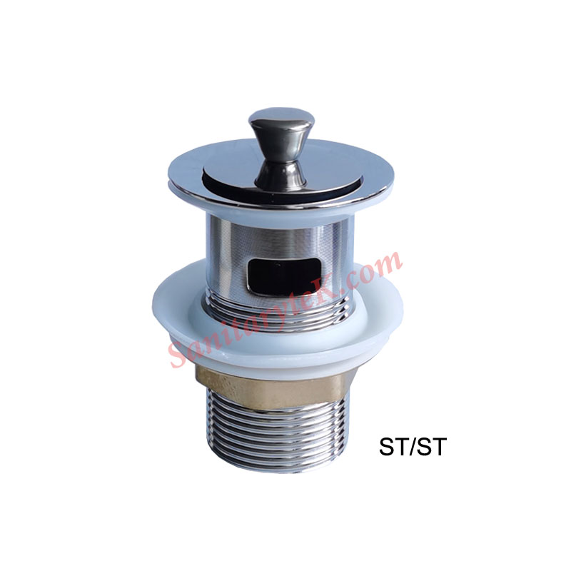 Captive Slotted Basin Waste with Poly Plug