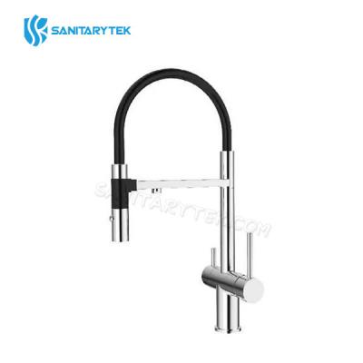 3 Way clean water kitchen faucet with pull down sprayer