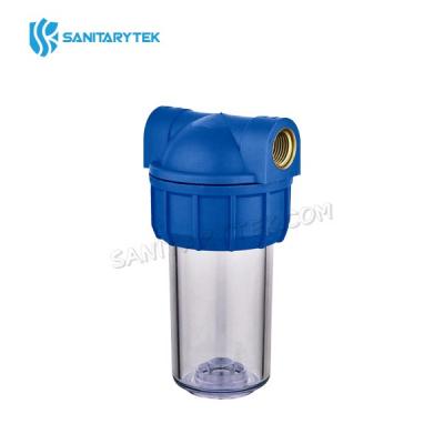 5 Inch water filter housing, clear sump