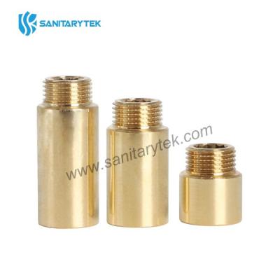 Brass extension fitting M/F yellow