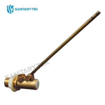 Brass float ball valve, plastic core and backnut