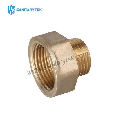 Brass reducing hexagon union male-female