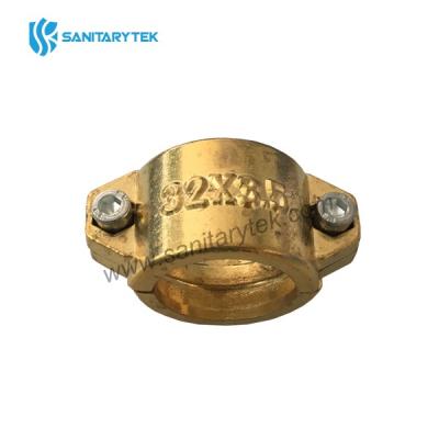 Brass repair collar clamp for water pipe