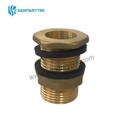 Brass water tank connector male thread