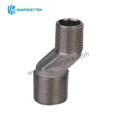 Eccentric connector brass nickel-plated for sanitary