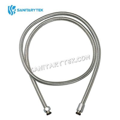 Extensible single lock stainless steel shower hose