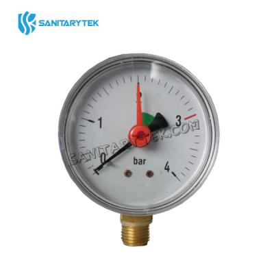 Manometer with bottom connection