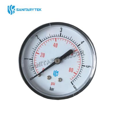 Pressure gauge with back connection, ABS case