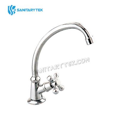 Single tap with high swivel spout, only cold water
