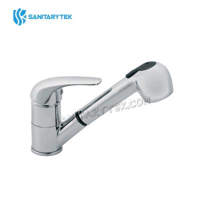 Sink faucet with pull-out spray