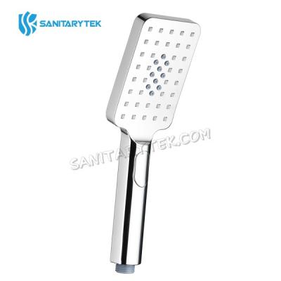 Square 3 functions chrome rainfall handheld shower