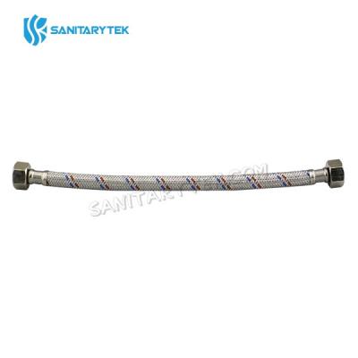 Stainless steel braided flexible hose F/F (red & blue matker)