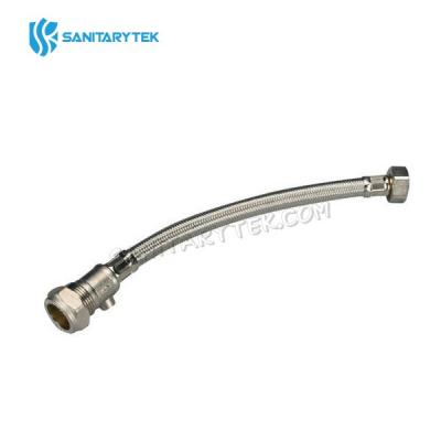 Stainless steel braided flexible hose with isolation valve